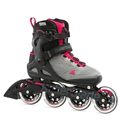 Image de Rollerblade Macroblade 90 Rollers en Ligne pour Femme Gris Neutre/Rose Paradise 265