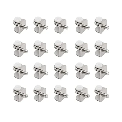 Image de WYAN 20 Pièces Support D&#039;étagère En Verre Réglable,Pince À Verre, Pince Charnière Robuste, Adapté Au