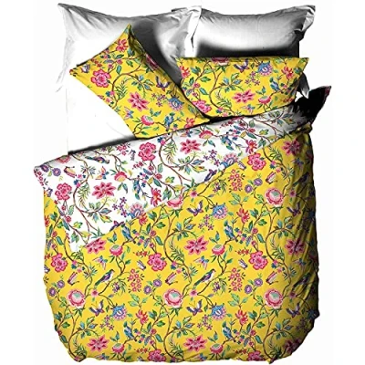Image de Creative Tissu Pomelo Duvet Set, Polycoton, Jaune, Unique
