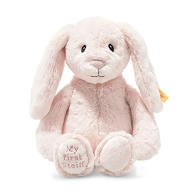 Image de Steiff Bunny Soft Cuddly Friends My First Lapin Hoppie, 242359, Rosa, 1 Count (Pack of 1)
