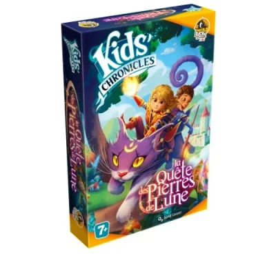 Image de Lucky Duck Games Kids Chronicle La Quêtes des Pierres de Lune Version Française Jeu Plateau Société A partir 7 Ans 1 à 4 Joueurs 30 45 Minutes