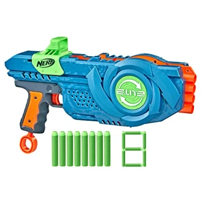 Image de Nerf Elite 2.0, Blaster Flipshots Flip 8 avec 2 Fois 4 canons pivotants, capacité de fléchettes, fléchettes
