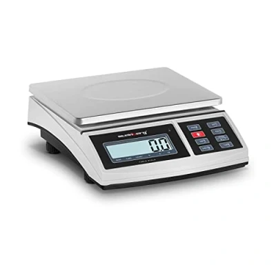 Image de Steinberg Systems Balance De Table Électronique Professionnelle SBS TW 15C (2,5 g à 15 kg, ±0,5 g, Écran LCD, Unités lb/kg, Plateau 21x27 cm, Port RS 232)