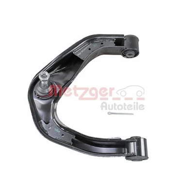 Image de METZGER 58142701 Bras de suspension avec support en caoutchouc Essieu avant gauche, supérieur barre oscillant transversal