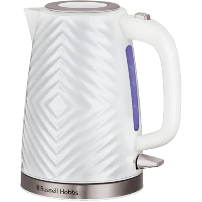 Image de Bouilloire RUSSELL HOBBS GROOVE KETTLE WHITE 26381 70 1,7 Litres 2200 Watt Maintien au chaud