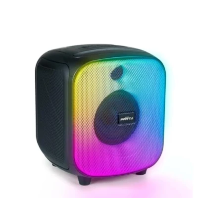 Image de Enceinte Bluetooth BIGBEN Format cube 200W, Effets lumineux, USB, Micro SD, Batterie Li on USB C Neuf