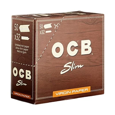 Image de OCB Papier VIRGIN Kingsize Slim roulant 1 boîte (total 600 documents)