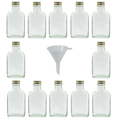 Image de Viva Haushaltswaren Lot de 30 Bouteilles en Verre à schnaps 200 ML. Un Entonnoir