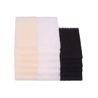 Image de INGVIEE Compatible Pack de Valeur pour Fluval U2 Filtre (6X Mousse, 6X Mousse au Charbon Actif, Polyester)