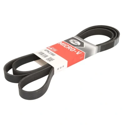Image de GATES Micro V 6PK2380 Courroie Poly 2380 6 Polyester, EPDM (éthylène propylène diène caoutchouc) MERCEDES BENZ: Classe ML, C Berline