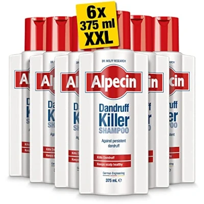 Image de Alpecin Dandruff Killer Shampooing Antipelliculaire 6x 375ml Élimine et Prévient Efficacement les Pellicules