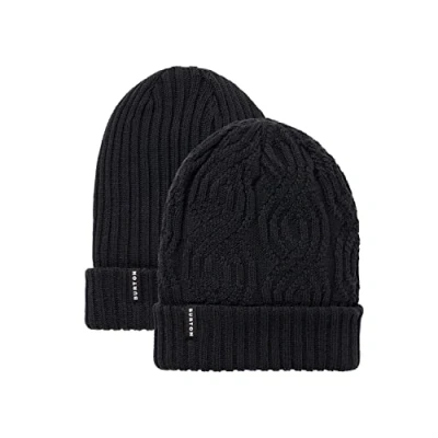 Image de Burton Femme Recycled Reversible Bonnet, True Black, Taille unique EU