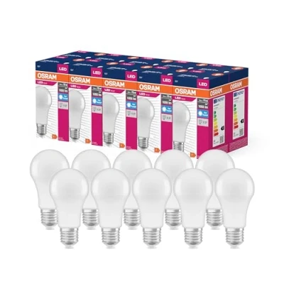 Image de OSRAM Valeur d&#039;étoile LED Classic A75 LAMPE pour la prise E27, Forme de Pear, ven, 1055 LM, White lumière du jour (6500k), remplacement 75W conventionnelles, non dimmables, 10 pack