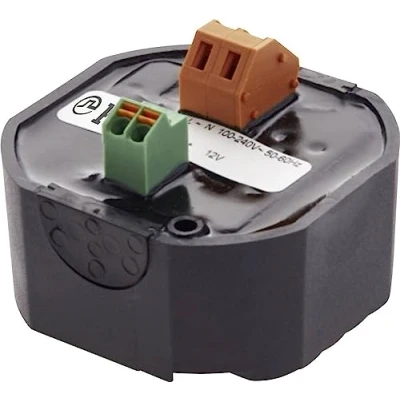 Image de Bloc d&#039;alimentation EGSTON N1hKSW3 18 CA/CC 1.5 A 12 V/DC Blanc Rectangulaire
