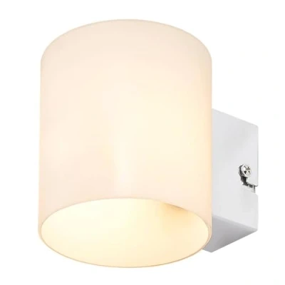 Image de Lindby Applique Murale Gerrit à intensité variable (Moderne) en Blanc Verre e. a. pour Salon &amp; Salle manger (1 lampe,à G9), Applique, Lampe Murale, Eclairage, Luminaire Mural