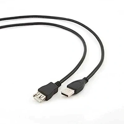 Image de Rallonge de câble USB GEMBIRD CCP USB2 AMAF 10 NOIR 3m 2.0 M/FM