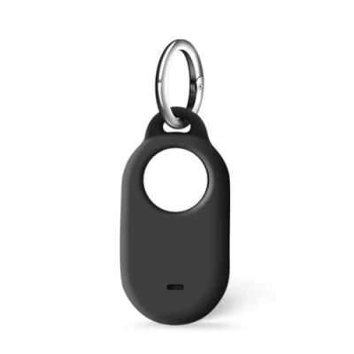 Image de Msagkah Étui en Silicone pour SmartTag2, Coque Compatible avec Le Samsung Galaxy Housse de Suivi Anti Perte Porte Clés Smart Tag2 (Noir)