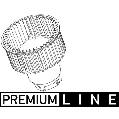 Image de MAHLE ORIGINAL AB 118 000P Pulseur d&#039;Air pour véhicules avec système de climatisation direction à droite sans régulateur intégré