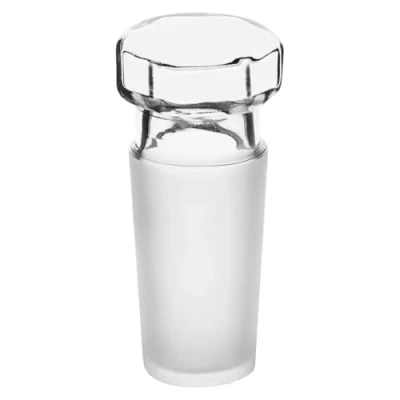 Image de Labasics Paquet de 1 Tête Hexagonale en Verre Bouchon Creux, Creux à pour Joint Extérieur 24/40 avec Fond Fermé