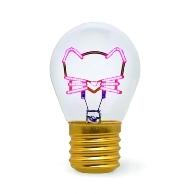 Image de Legami Lampe de table en forme d&#039;ampoule, rechargeable avec câble USB, sans fil, imitation ampoule, thème Kitty, 6,8 x 10,3 cm