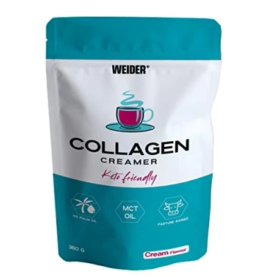 Image de Weider Collagen Creamer (360g) Collagène hydrolysé et TCM (d’huile coco) en poudre pour Café Crémeux Bulletproof ou Shake, Contrôle de poids, Soin des Articulations &amp; Peau, régimes cétogènes Keto