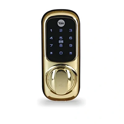 Image de Yale Keyless Connected Ready Smart Door Lock, Living YD 01 CON NOMOD PB ,Touch Keypad, Pin Code Access Thumbturn Operation, Nightlatch, Polished Brass