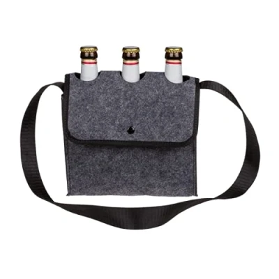 Image de THE REPLICANT Sac à Bandoulière pour 3 Bouteilles de bières/Dimensions : 20 x 21 cm