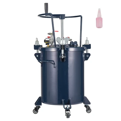 Image de VEVOR Réservoir de Peinture sous Pression 30 L Pot Entrée d’Air 6,4 mm Sortie 9,5 Système Pulvérisation Réglable 70 PSI Étanche pour Décoration Intérieure