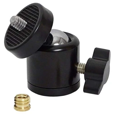 Image de keepdrum Adaptateur de trépied à rotule pour pied microphone Filetage 1/4&quot; vers 3/8&quot;