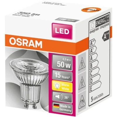 Image de Osram Led lampe star par16 (50) 36 4,3w /827 gu10 4058075112568