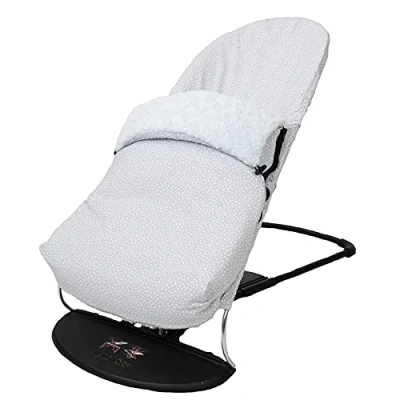 Image de Housse + Sac pour hamac BabyBjörn Balance Soft (remplace Le Rembourrage d&#039;origine), hypoallergénique, Hyper Doux, Respirant (Coton Biologique Bleu Ciel)