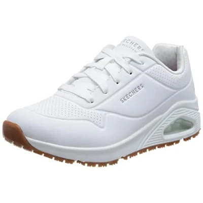 Image de Skechers UNO Baskets basses, Femme, Taille: 39, White Polyuréthane