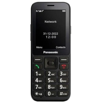 Image de Panasonic Téléphone Portable KX TU250EXB 4G Essentials, Bouton d&#039;appel d&#039;urgence SOS, Fonction Mains Libres, Grand écran