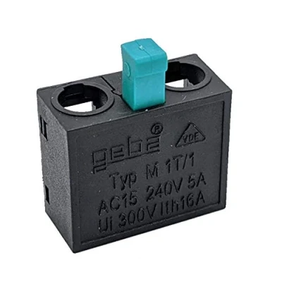 Image de Geba M 1T/1 Micro bouton Poussoir Interrupteur à clé vert