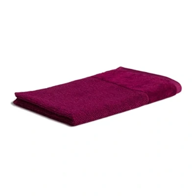 Image de MÖVE Bamboo Luxe Serviette d’invité 30 x 50 cm, Fabriqué en Allemagne, 60% coton / 40% viscose pulpe de bambou, Beery (Rouge)