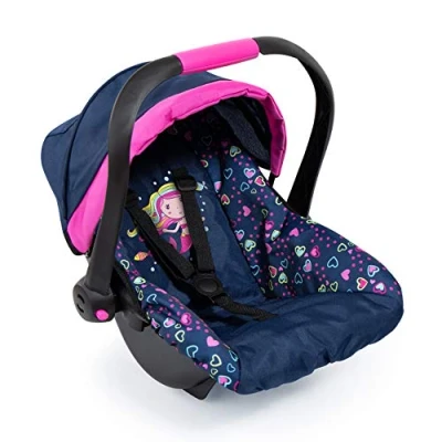 Image de Bayer Design 67917AA Accessoires pour Poupon, siège Auto Easy Go avec Ceinture, Convient Neo Vario Landau de poupées, Bleu, Rose, sirène