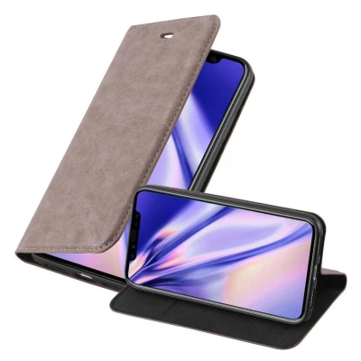 Image de Coque pour Apple iPhone XR en MARRON CAFÉ Housse de protection Étui avec fermeture magnétique, fonction support et compartiment carte Neuf