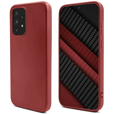 Image de Moozy Lifestyle. coque en silicone pour Samsung A53 5G, rose vintage légère liquide avec finition mate et doublure microfibre douce, de qualité supérieure Neuf