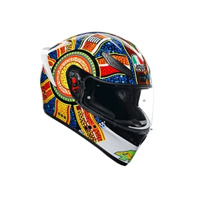 Image de AGV K1 S Dreamtime Casque intégral Blanc/bleu/rouge/jaune Taille M (57)