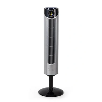 Image de Orbegozo TWM 1015 Ventilateur colonne ionique, télécommande, 3 modes de ventilation, écran numérique, fonction minuterie, vitesses, silencieux, rotation à 80, 45 W, gris/noir