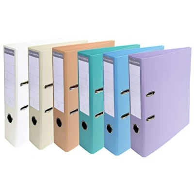 Image de Exacompta réf. 53384E Carton de 10 classeurs à levier A4 Maxi Prem&#039;Touch Dos 80 mm Mécanique Dimensions extérieures : 32 x 30 8 cm Format classer couleurs assorties
