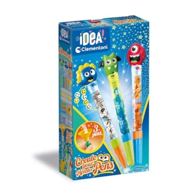 Image de Clementoni Concept Idée Create Your Penso : Monster Jeu créatif pour réaliser colorés, Laboratoire Fille, stylos Personnalisables Enfants 6 Ans, 18828, Multicolore