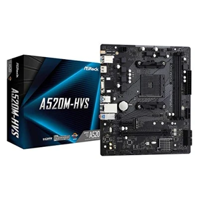 Image de ASRock A520M HVS AM4 2 DDR4 4XSATA3 Ultra M.2 6XUSB Ports VGA/HDM Carte mère 90 MXBE60 A0UAYZ