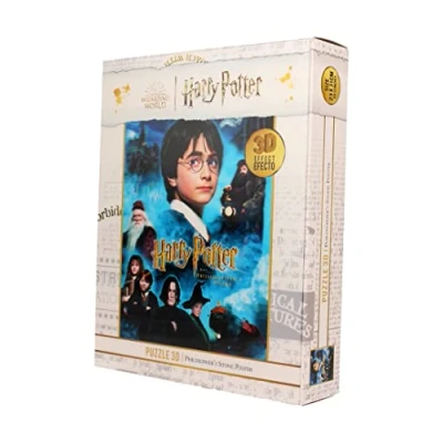 Image de Sagas,Harry Potter Puzzle Lenticular Harry La Piedra Filosofal 100 piezas Does Not Apply Jouets, Z109090, Multicolore, One Size