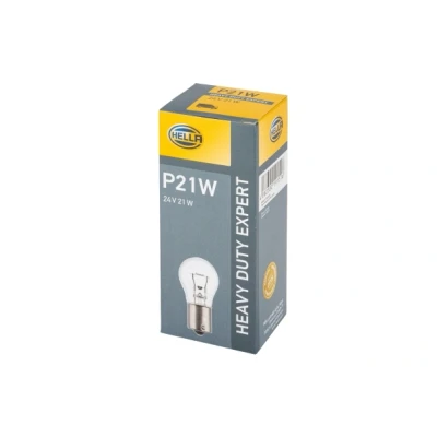 Image de HELLA 8GA 002 073 251 Ampoule, feu clignotant 24 21 P21W Halogène avant et arrière MERCEDES BENZ: ACTROS MP4, AROCS, AXOR, SCANIA: P,G,R,T series