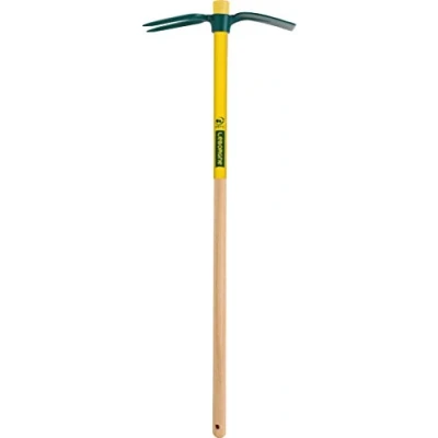 Image de Leborgne, Serfouette à Vigne avec Panne et Fourche 38 cm, Largeur: 10 Manche: 110 Acier forgé Trempé Outil pour une meilleure résistance l’usure
