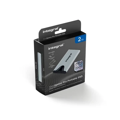 Image de Integral SlimXpress Pro Technologie Thunderbolt 2 To USB Type C 3.2 Gen 2x2 Argent Neuf