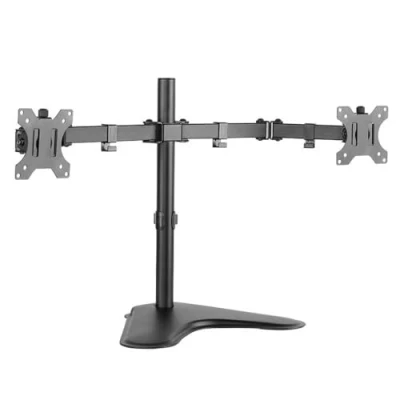 Image de LogiLink Dual Monitor Desk Stand Bras réglable pour 2 moniteurs acier laminé à froid Taille d&#039;écran : 13&quot; 32&quot; bureau