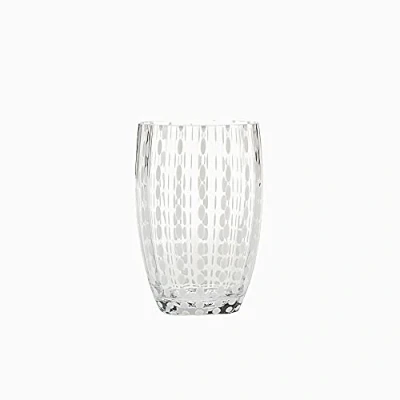 Image de Zafferano Perle Tumbler en Verre Coloré Transparent Fait Main, cl 32 h 109mm d 71mm Set 6 Pièces