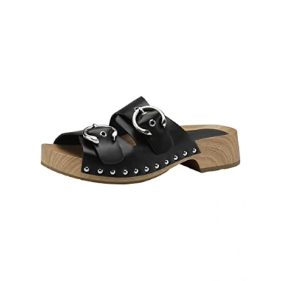 Image de Tamaris Femme Mules, Dame Sabots,Pantoufle,Slides,Sandale,Chaussure d&#039;été,Chaussure de Loisir,Black,37 EU